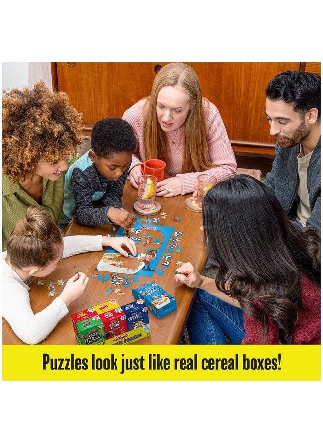 Spin Master Games - Kellogg Fun Pack Puzzles 6 Square Cereal Boxes Bundle Gift Set Of Froot Loops Frosted Flakes & More Kids And Adults Aged 4 And Up - Image 1