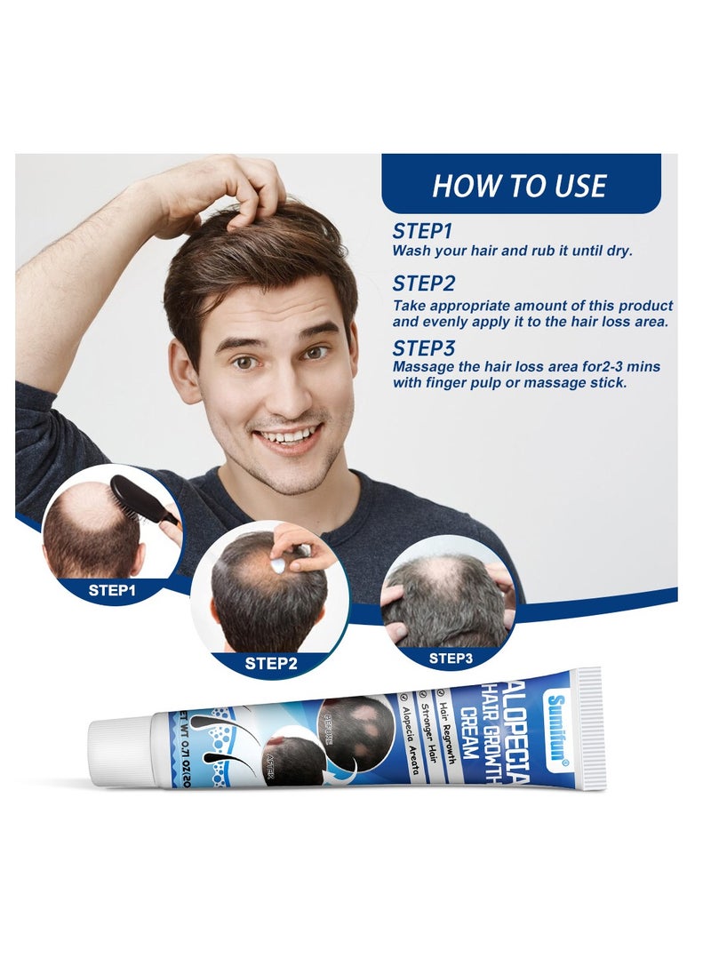 Sumifun - 20g Alopecia Hair Growth Cream for Promote Men's Hair Growth,Prevent Hair Loss,Care for Hair - Image 1