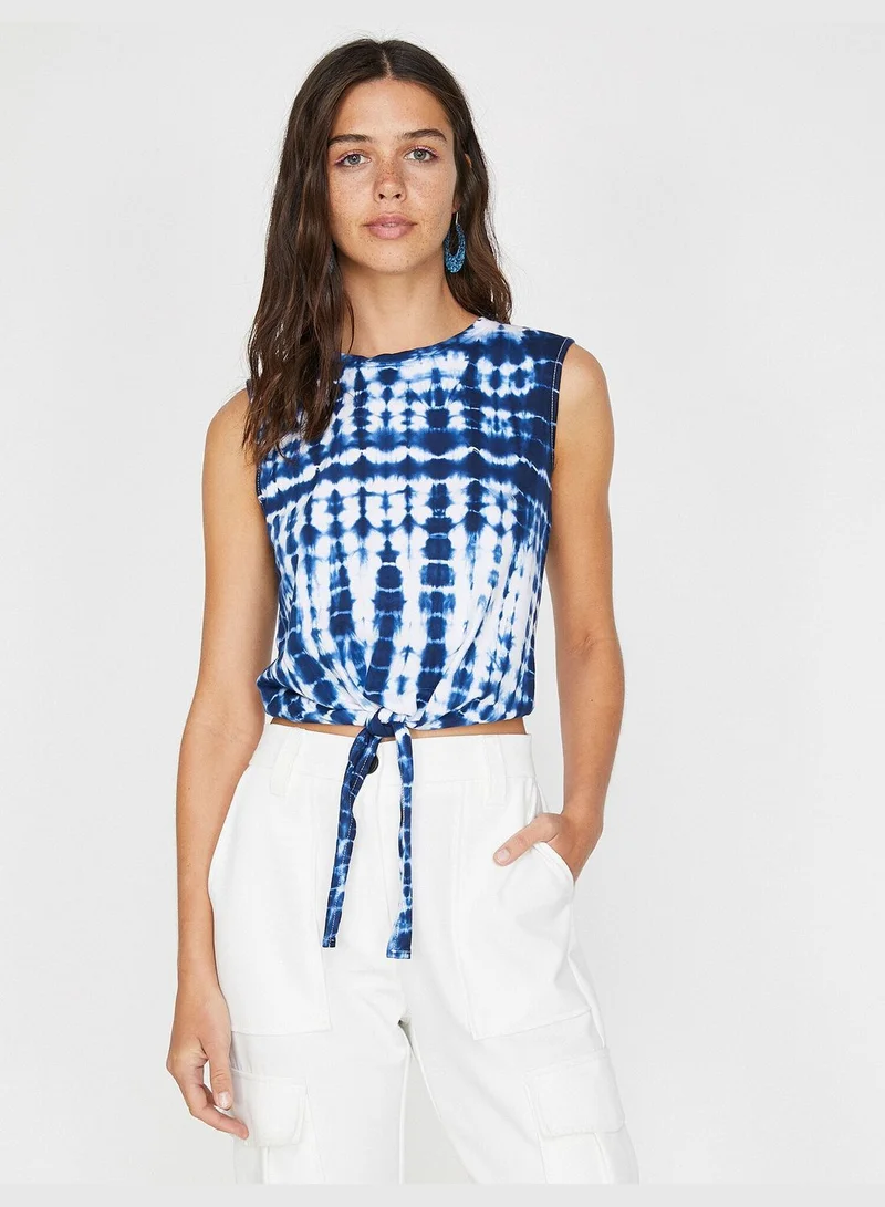 كوتون Batik Patterned Tank Top