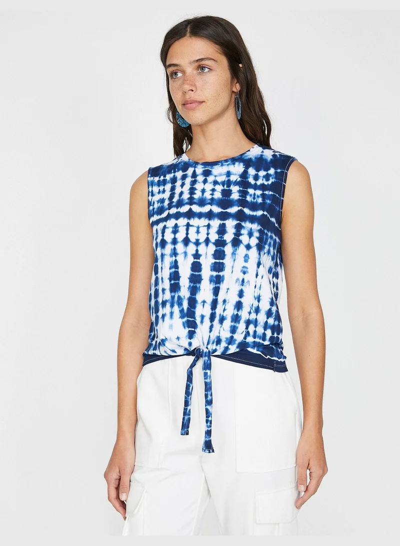 كوتون Batik Patterned Tank Top