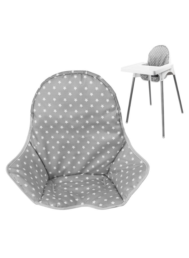Twoworld High Chair Cushion for IKEA Antilop Highchair, Baby High Chair Seat Cover Liner Mat Pad Cushion for IKEA Antilop High Chair (Fashion Gray) - Image 1