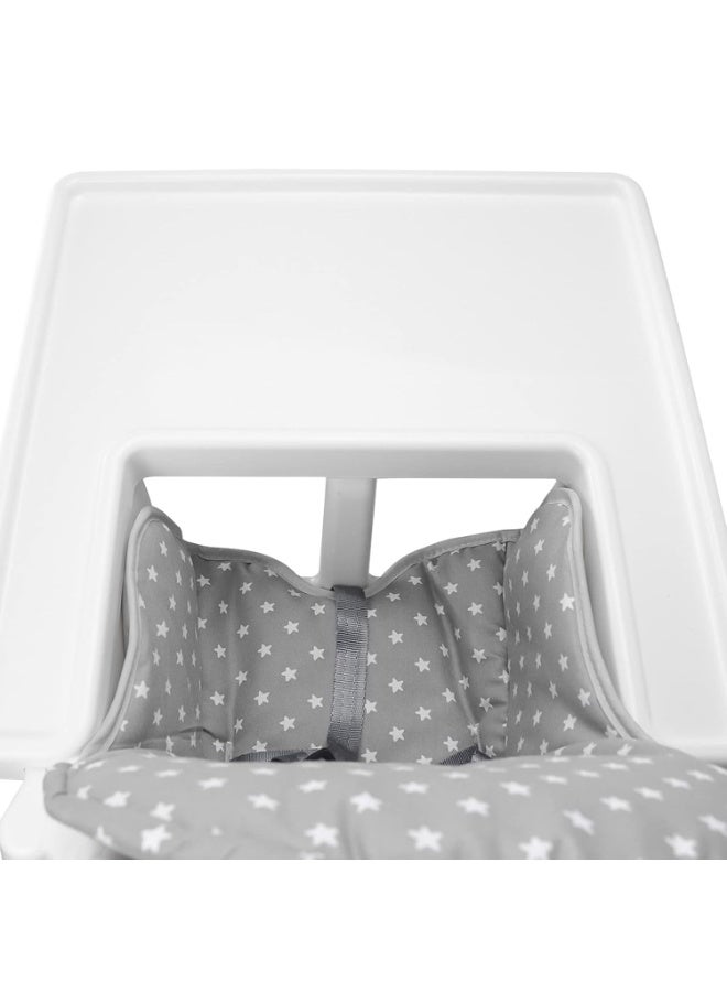 Twoworld High Chair Cushion for IKEA Antilop Highchair, Baby High Chair Seat Cover Liner Mat Pad Cushion for IKEA Antilop High Chair (Fashion Gray) - Image 3