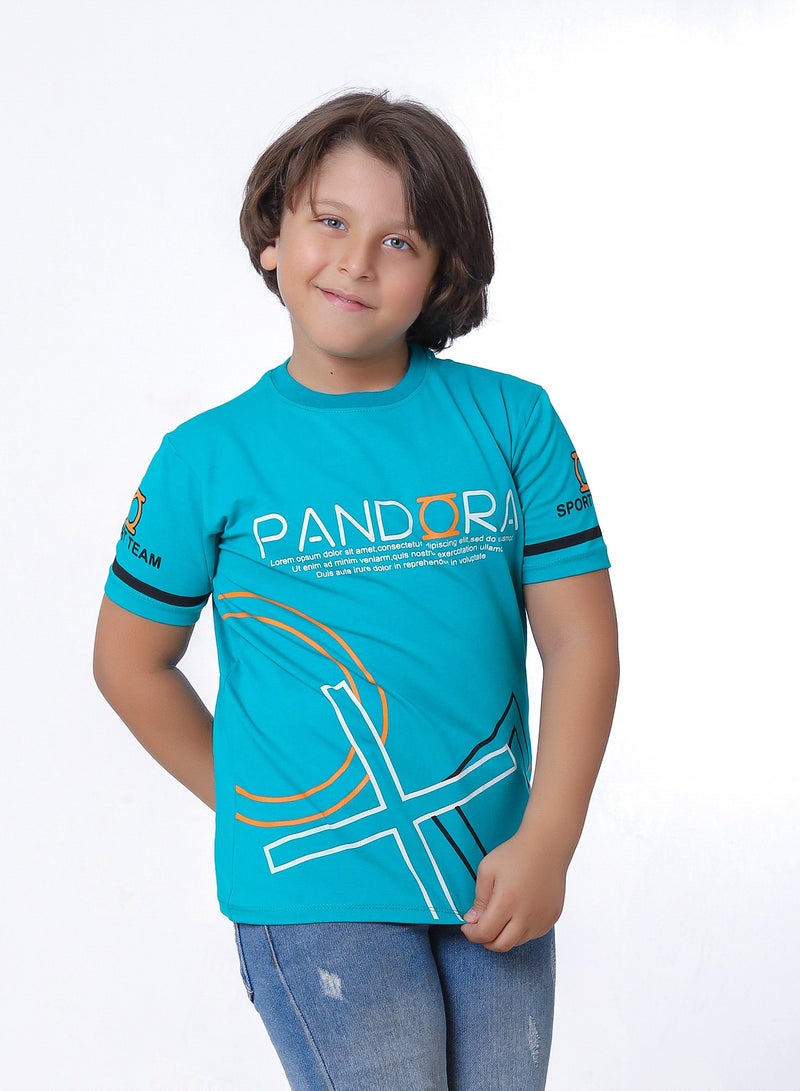 بيبو تيشيرت اولادى نصف كم مطبوع - Image 1