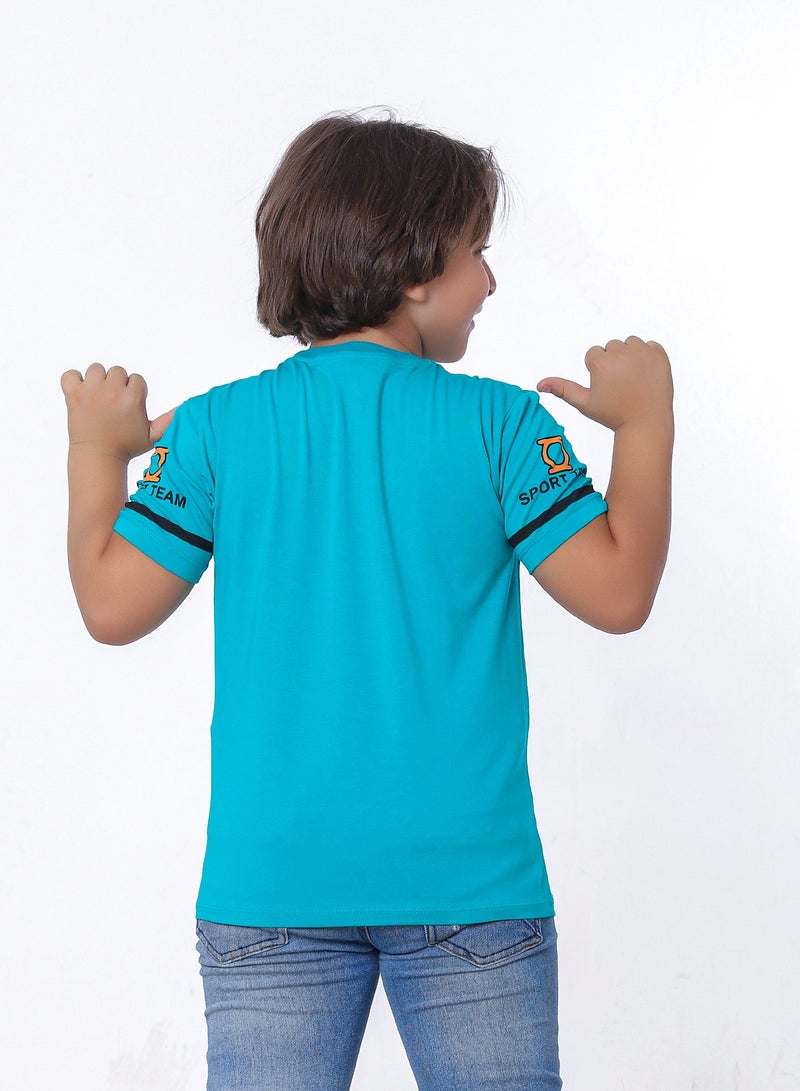 بيبو تيشيرت اولادى نصف كم مطبوع - Image 2