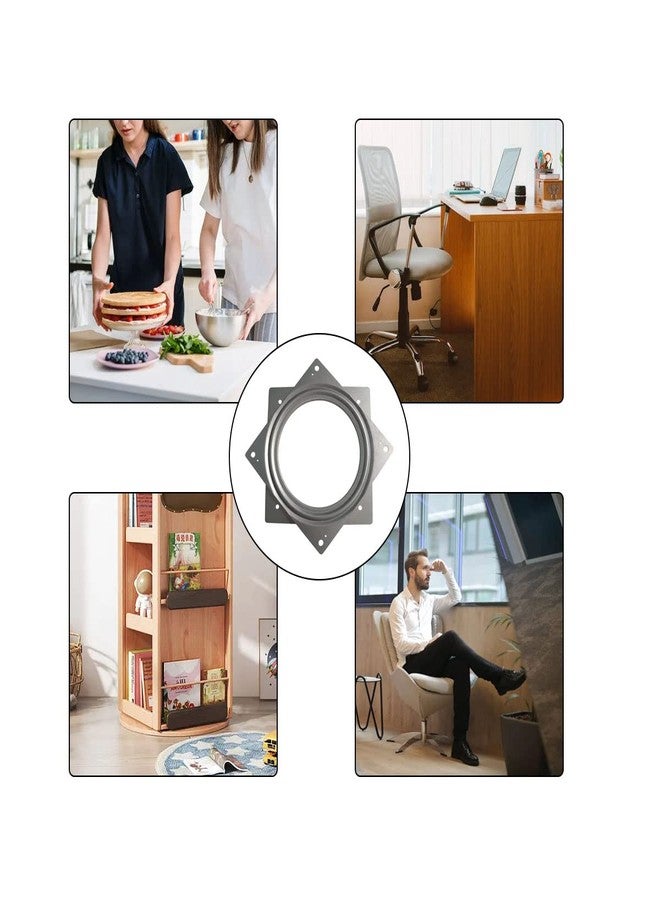 ZTEOFO قطعة واحدة من محامل قرص دوار سوزان مقاس 6 بوصات، قرص دوار سوزان، قرص دوار مربع، لوحة محمل دوارة، لوحة دوارة، للوحة الدوارة، خزانة الزاوية، رف دوار في المطبخ - Image 2