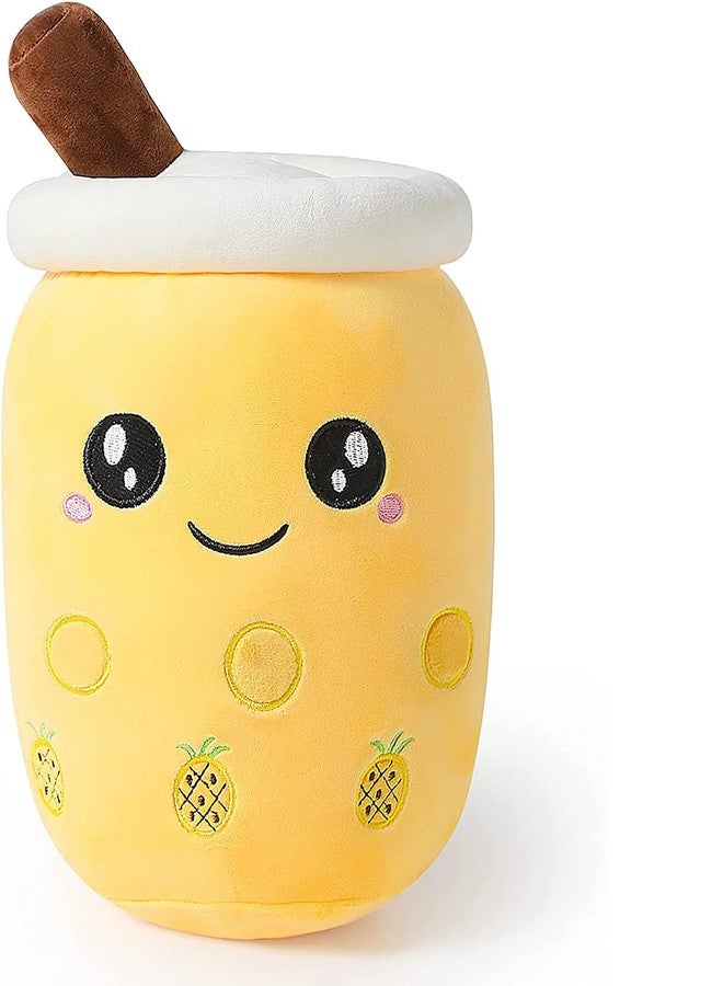 TechMax Solution Bubble Tea Stuffed Plush Pillow Pink Round Eyes Milk Tea Warm Plush Sleeping Pillow Children’s Gift Decorations - Image 1