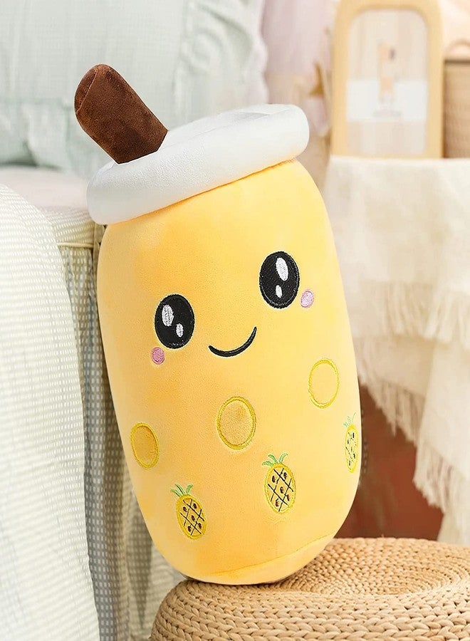 TechMax Solution Bubble Tea Stuffed Plush Pillow Pink Round Eyes Milk Tea Warm Plush Sleeping Pillow Children’s Gift Decorations - Image 3