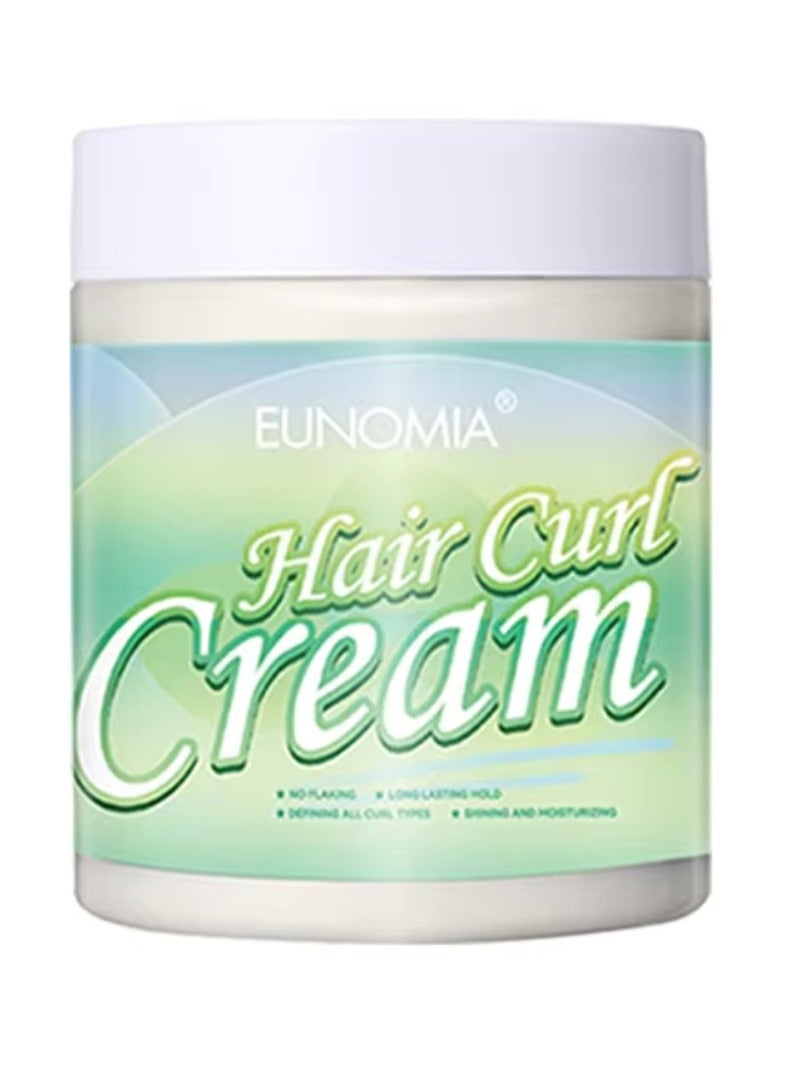 EUNOMIA 250g Hair Curl Cream Curly Hair Nourishing Cream No Flaking Long Lasting Hold Defining All Curl Shining and Moisturizing Curly Hair Cream Curly Hair Styling Cream Less Dry More Curly Hair Cream - Image 1