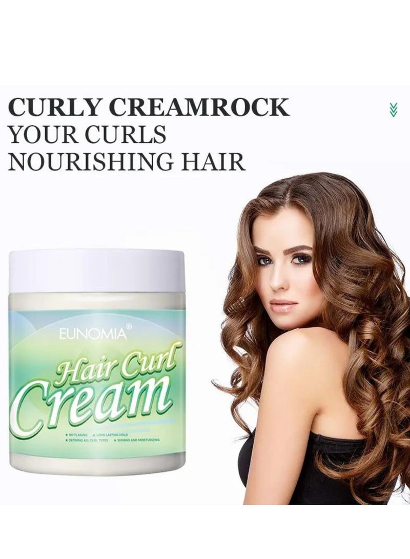 EUNOMIA 250g Hair Curl Cream Curly Hair Nourishing Cream No Flaking Long Lasting Hold Defining All Curl Shining and Moisturizing Curly Hair Cream Curly Hair Styling Cream Less Dry More Curly Hair Cream - Image 2