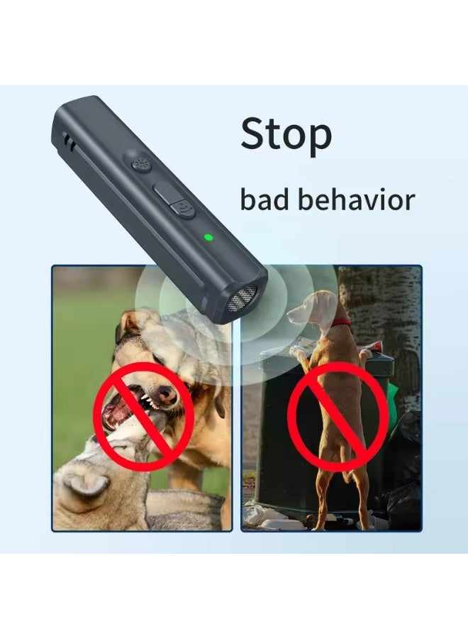 Ultrasonic Pet Dog Cat Repeller Anti Barking Stop Bark Training Device Adapter Trainer LED Ultrasonic with Flashlight Repellent - Image 4