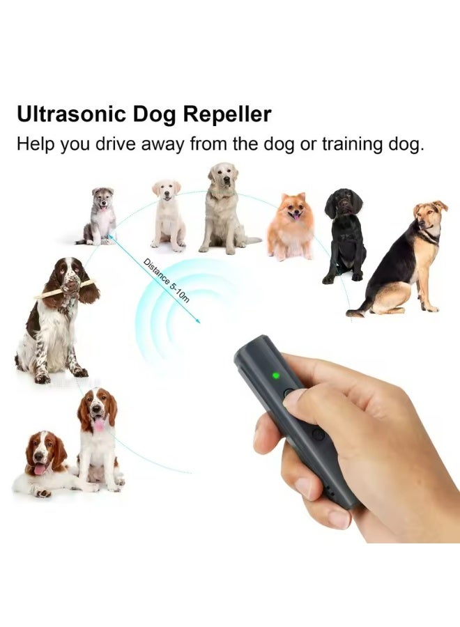 Ultrasonic Pet Dog Cat Repeller Anti Barking Stop Bark Training Device Adapter Trainer LED Ultrasonic with Flashlight Repellent - Image 3
