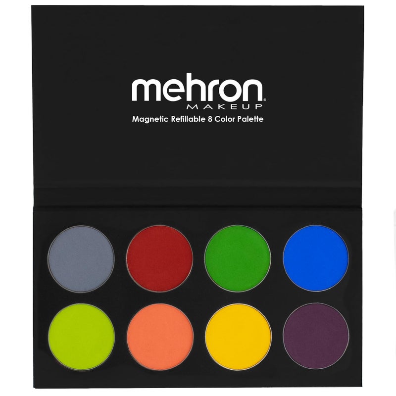 Mehron Makeup Paradise Makeup FX 8 Color Tropical Palette | Magnetic Refillable Body Paint & Face Paint Palette | Professional & Water Activated | Costumes, SFX, Halloween, & Cosplay - Image 1