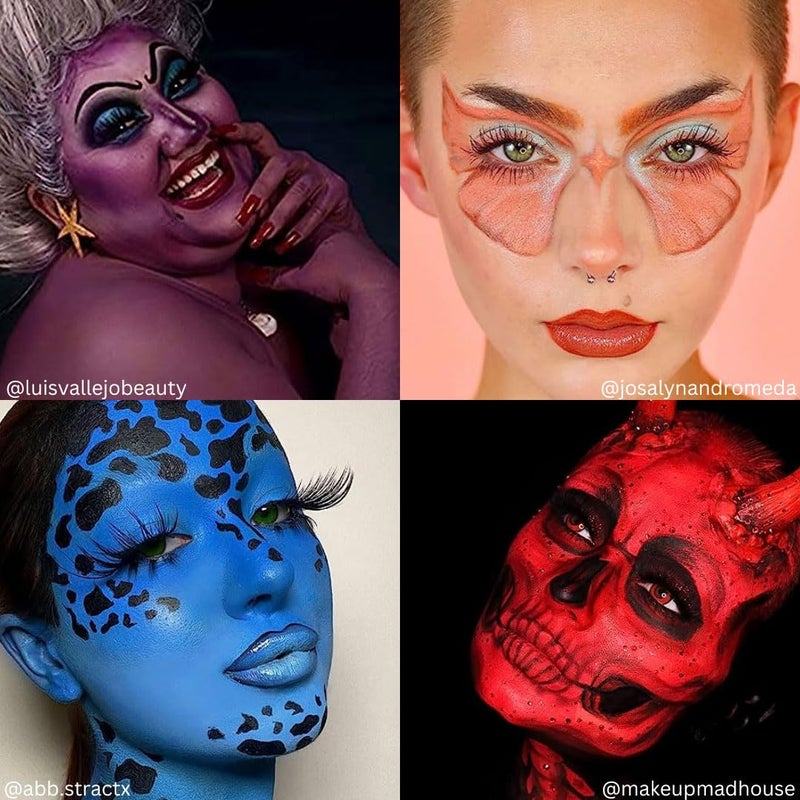 Mehron Makeup Paradise Makeup FX 8 Color Tropical Palette | Magnetic Refillable Body Paint & Face Paint Palette | Professional & Water Activated | Costumes, SFX, Halloween, & Cosplay - Image 2