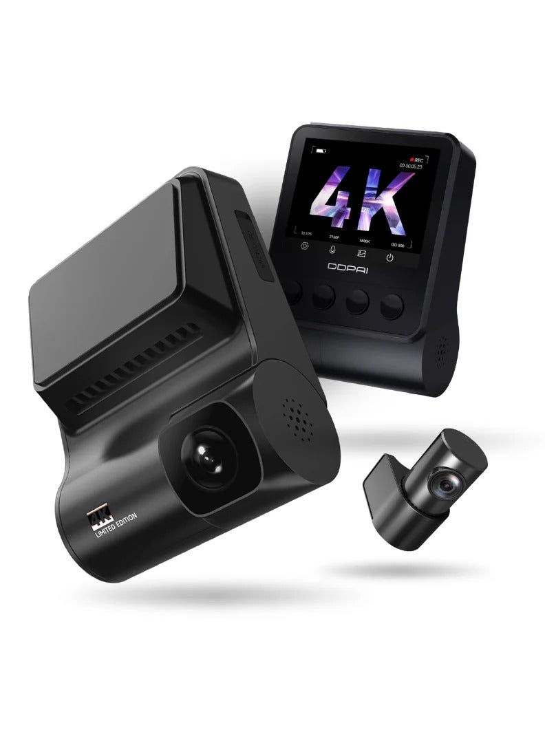 DDPAI Z50 4K Dash Cam Front and Rear, Built-in GPS WIFI 2160P Front 1080P Rear Daul Dash Camera for Cars Sony IMX415 Sensor Super Night Vision Dual Storage Design 24H Parking Mode G-Sensor Z50-GPS - Image 5