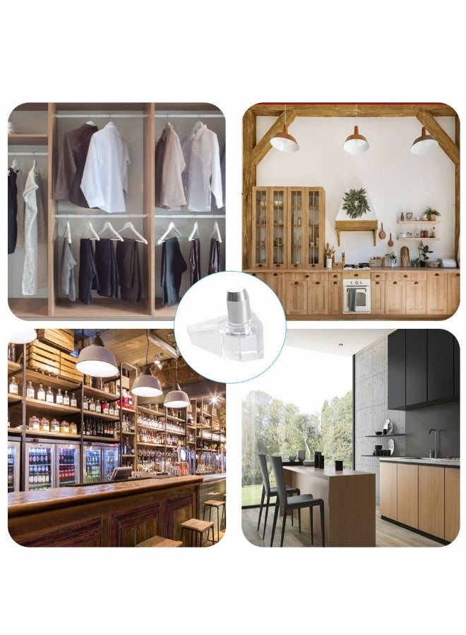 Plastic Shelf Pins, 100 Pieces 5mm Clear Shelf Pegs for Shelves, Cabinet Support Replacement Pegs for Kitchen Furniture Book Shelves - Image 5