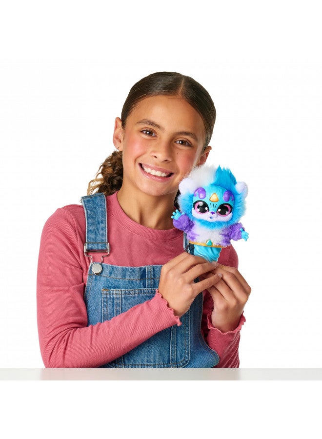 Magic Mixies Magic Genie Lamp with Interactive 8" Blue Plush Toy and 60+ Sounds & Reactions. Unlock a Magic Ring and Reveal a Blue Genie from The Real Misting Lamp. Gifts for Kids, Ages 5+ - Image 5