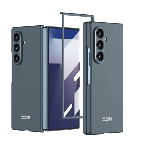 Midkart Matte Case Compatible with Samsung Galaxy Z Fold 7 (Release 2025) with Front Glass Cover Hard PC Thin Independent Camera Protection, Grey Green - Image 1