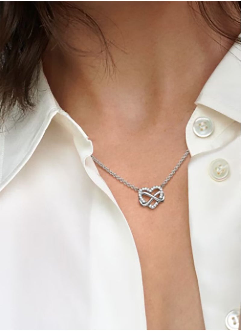 Pandora Violet Pandora Women's Necklace Adjustable Shiny Infinity Heart Necklace  - Image 3