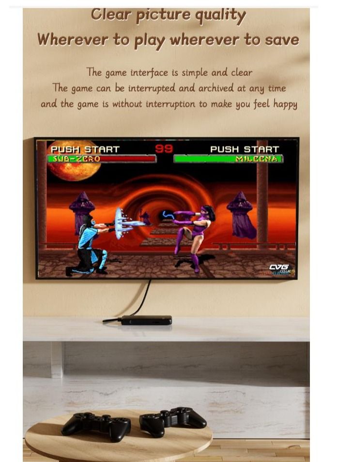 HD TV Video Game Box Retro Console Box With 15,000 Games Wireless Controller Gamepad  - Image 2