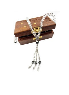 REBUY REBUY Clear Quartz Islamic Tasbih, Natural Stone Misbaha Tasbeeh for Unisex Adults  - Image 3