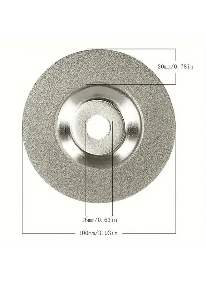 1pc 4 Inch Heavy Duty Diamond Grinding Wheel Industrial Abrasive Ultra Hard Sharp Disc For Professional Metal Grinding Polishing Compatible With Steel Aluminum Cast Iron Stainless Steel - Image 5
