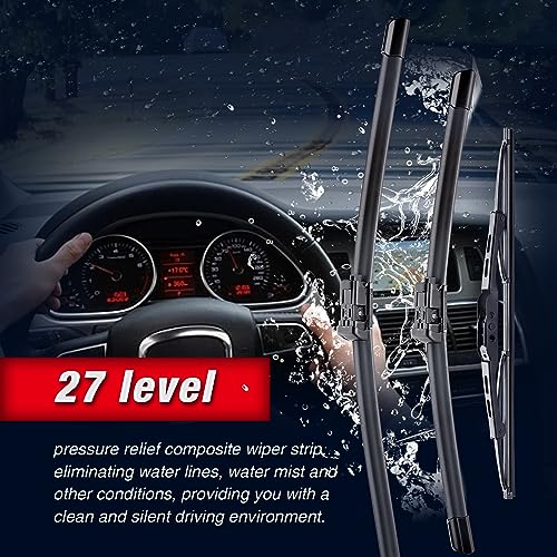 icexsnow IceXsonw 3 Wipers Windshield Wiper Blades Replacment for Chevrolet Chevy Trax/Buick Encore 2021 2020 2019 2018 2017 2016 2015 2014 2013-26"/14"/10" Windshield Wiper Blades,Top Lock - Image 4
