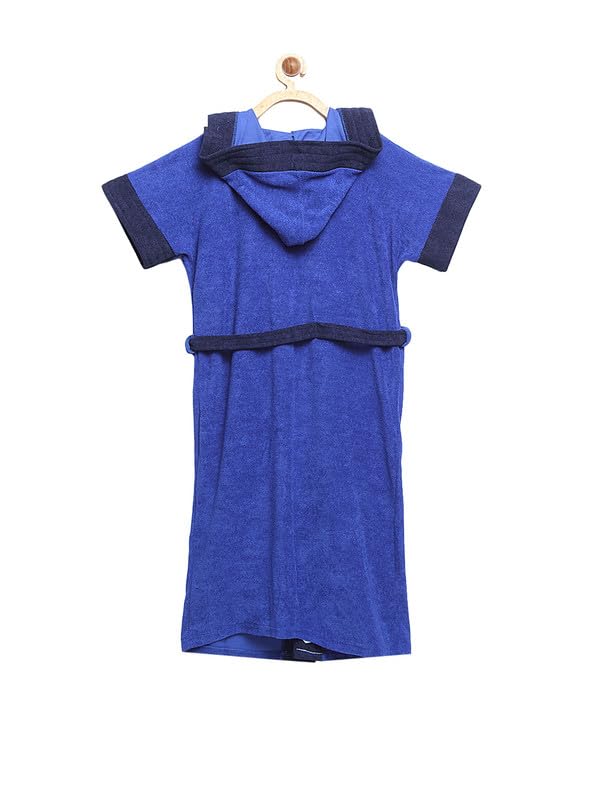 ELEVANTO Kids Hooded Bathrobe Set Bathrobe for GirlsChildren Hodded Bath Robe Bathrobe Gown Ideal for GirlsBoys Childrens Hooded Bath Robe - Image 3