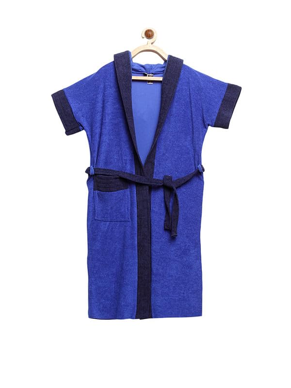ELEVANTO Kids Hooded Bathrobe Set Bathrobe for GirlsChildren Hodded Bath Robe Bathrobe Gown Ideal for GirlsBoys Childrens Hooded Bath Robe - Image 1
