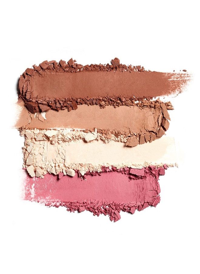 3INA MAKEUP - Cruelty Free - Vegan - The Matte Face Palette - 4 contouring shades for face, eyes and lips - Contouring palette - Easy to blend - Made in Europe - Image 2