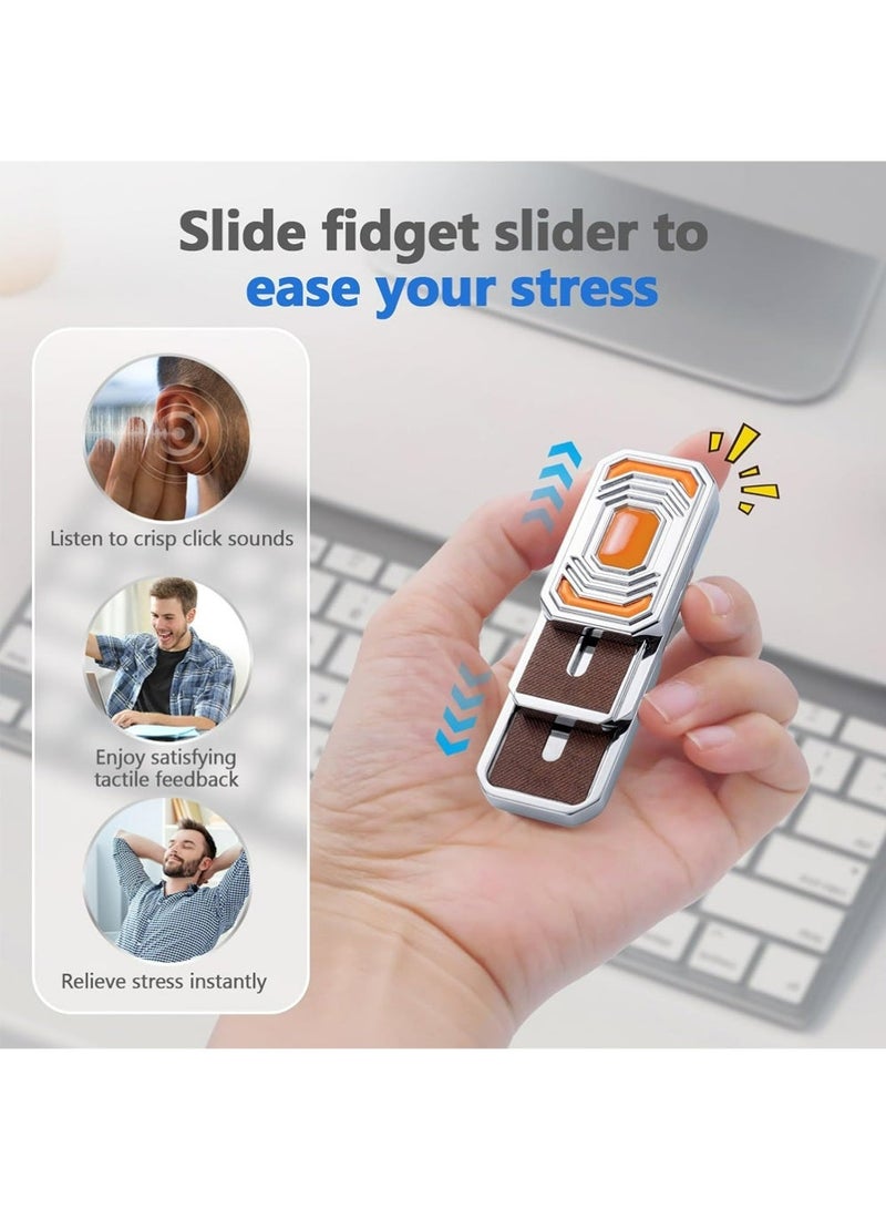 YOUGE Magnetic Fidget Slider 3 Layer,Fidget Spinners,Fidget Toys Adults for Stress Relief ADHD Anxiety with Click Sound, Portable Desk Fidget Gadget, Gifts for Boyfriend Husband Father - Image 5