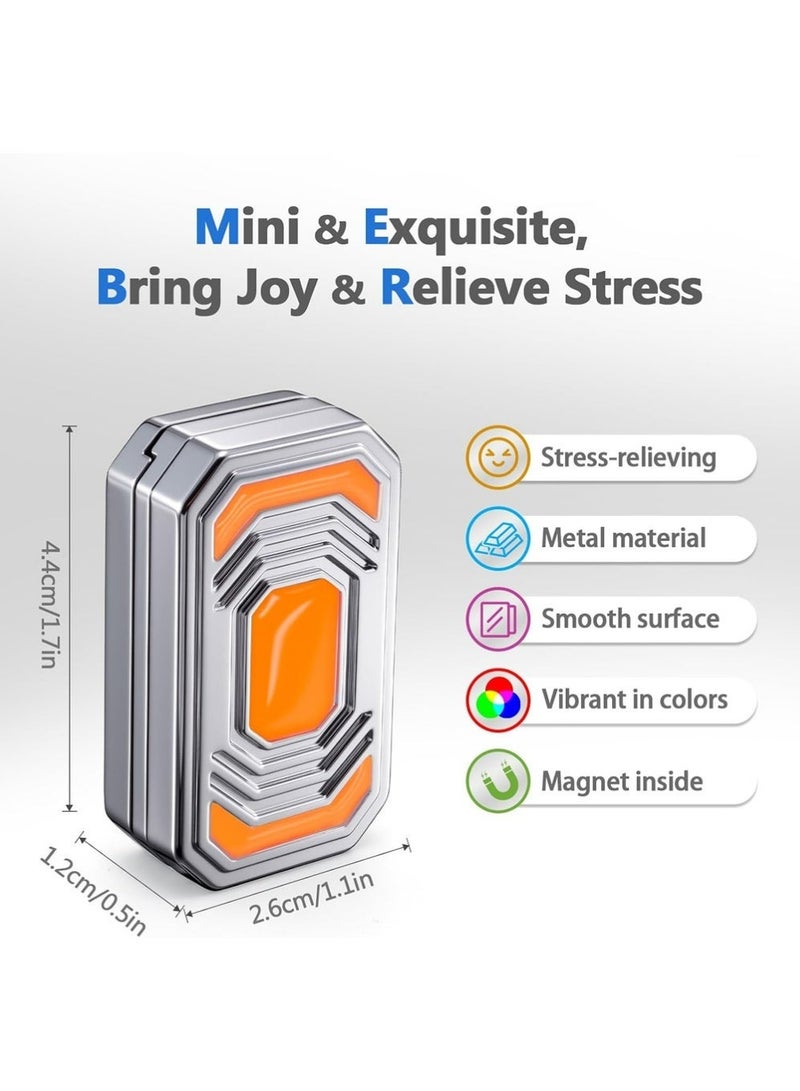 YOUGE Magnetic Fidget Slider 3 Layer,Fidget Spinners,Fidget Toys Adults for Stress Relief ADHD Anxiety with Click Sound, Portable Desk Fidget Gadget, Gifts for Boyfriend Husband Father - Image 3