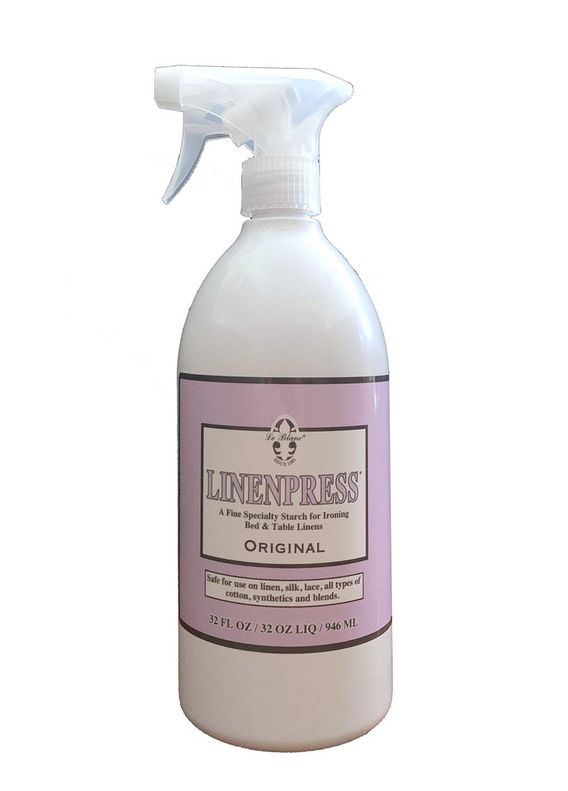 Le Blanc® Original Linenpress® - Luxury Starch Alternative for Pressing Fabrics- 32 oz. (1 Pack)