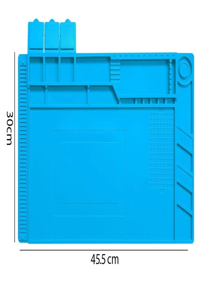SpareFly Anti Static Magnetic Silicon Soldering Mat for Mobile and Laptop Repair Work Station - Image 4