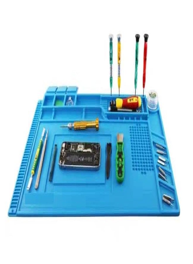 SpareFly Anti Static Magnetic Silicon Soldering Mat for Mobile and Laptop Repair Work Station - Image 2