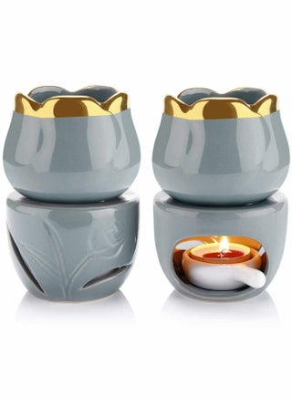 Wax Melt Essential Oil Burner with Tealight Spoon, Removable Aromatherapy Burner Ceramic Aroma Oil Candle Diffuser Wax Tart Warmer for Home Bedroom Decor... - pzsku/Z9D7952C7331B9B63EB94Z/45/_/1661421520/95afd3c6-e514-4798-9946-49559f9e6ac3