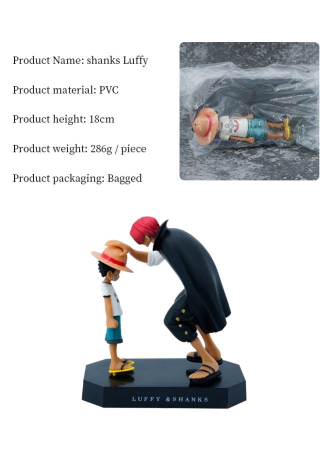 مجسم أنيمي قطعة واحدة ، مجسم شانكس لمس لوفي ، زخرفة نموذج أنمي ، نموذج سوبر قابل للتحصيل لعبة شخصيات كرتونية ، 18 سم - Image 3