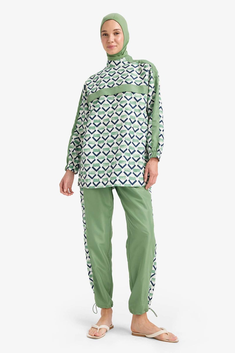DeFacto Relax Fit Printed 3 piece Burkini - Image 1