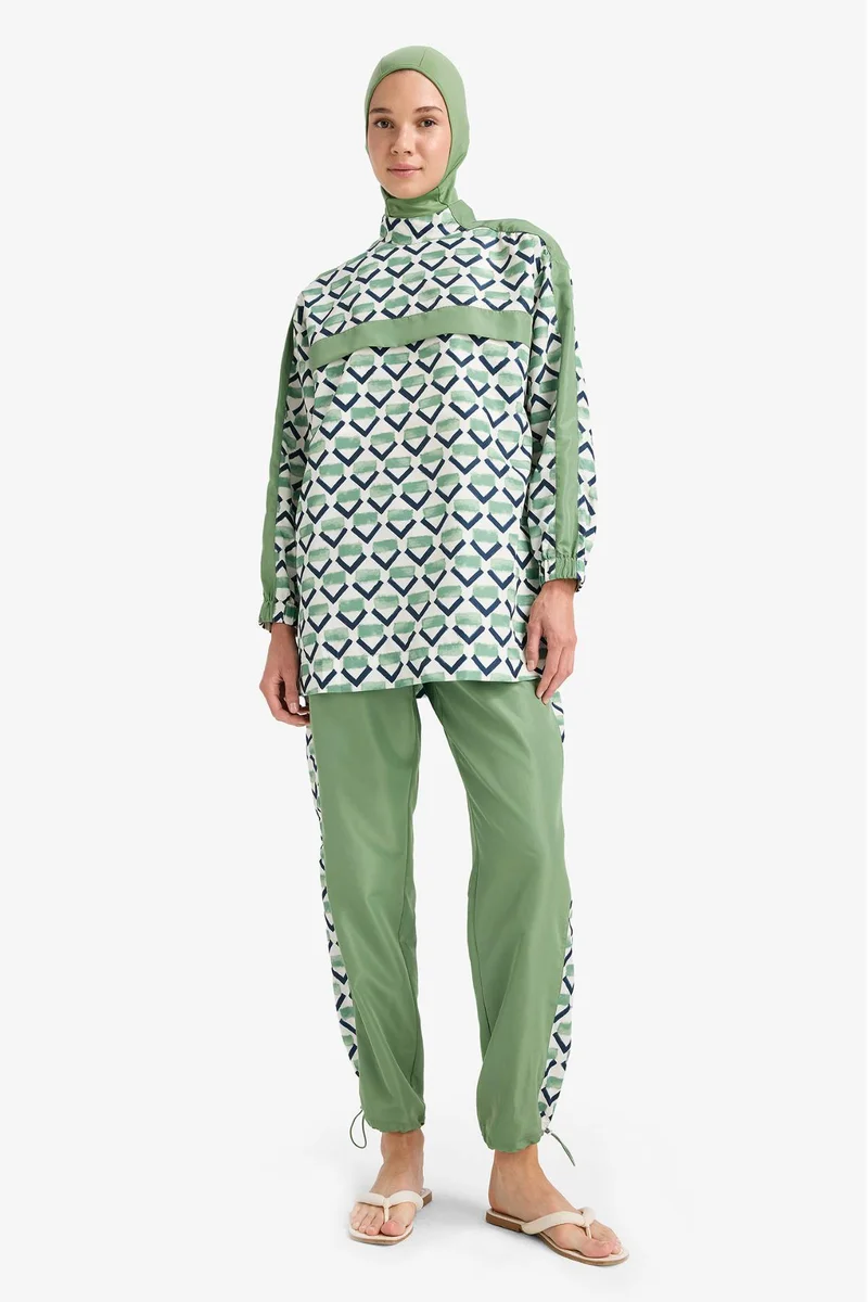 ديفاكتو Relax Fit Printed 3 piece Burkini