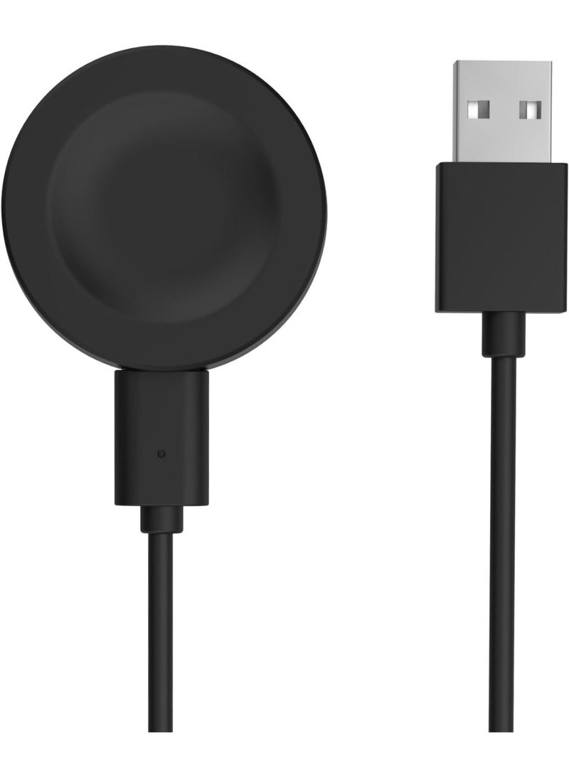 شاحن مغناطيسي متوافق مع ساعات هواوي GT5/GT4/GT3/GT3 Pro/GT3 SE/GT2 Pro/Watch 4/4 Pro/3/3 Pro/Ultimate/GT Runner، محطة شحن محمولة مع كابل شحن منفصل بطول 1 متر، أسود - Image 1