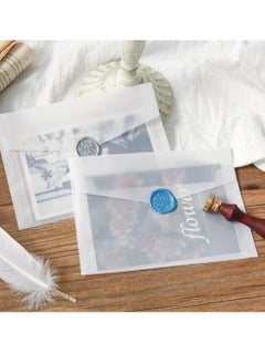 Oasisgalore 30 Pack White A7 Envelopes,Glassine Paper Envelopes 5x7 , Translucen Envelopes 5x7 for Party Birthday.  - Image 4