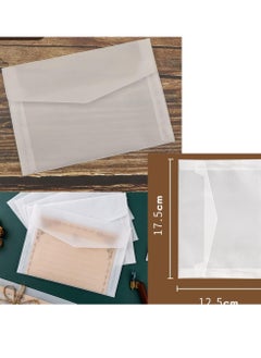 Oasisgalore 30 Pack White A7 Envelopes,Glassine Paper Envelopes 5x7 , Translucen Envelopes 5x7 for Party Birthday.  - Image 5