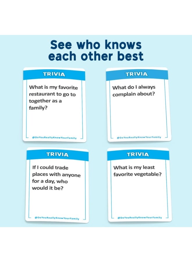 Moose Games DO YOU REALLY KNOW YOUR FAMILY? A Fun Family Game Filled with Conversation Starters and Challenges - Great for Kids, Teens and Adults - Image 2