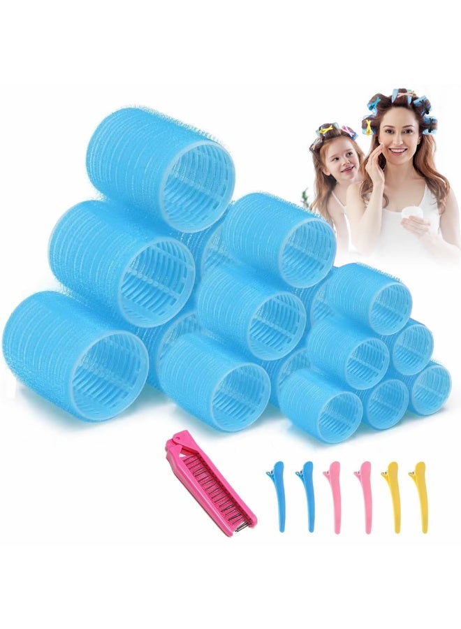 25Pcs Self Grip Hair Rollers Set with Clips & Comb – 3 Sizes for Effortless Volume, Waves & Curls – No Heat, All Hair Types - Image 1