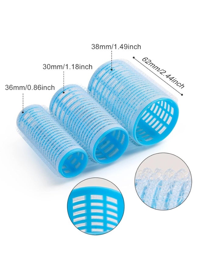 25Pcs Self Grip Hair Rollers Set with Clips & Comb – 3 Sizes for Effortless Volume, Waves & Curls – No Heat, All Hair Types - Image 4