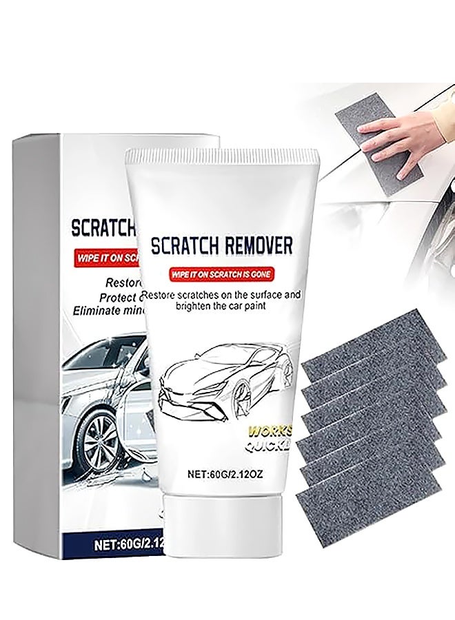 6 قطع من القماش لإزالة خدوش السيارة، معجون إصلاح خدوش السيارة، قطعة قماش تنظيف نانو سحرية لإزالة الخدوش لإصلاح خدوش السيارة - Image 1