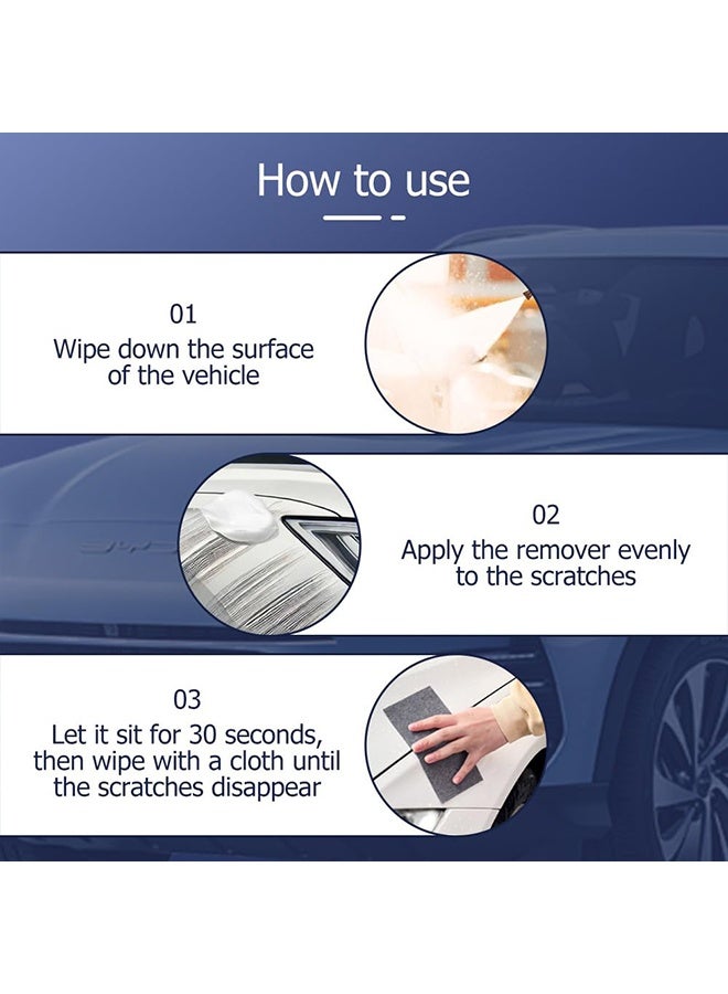 6 قطع من القماش لإزالة خدوش السيارة، معجون إصلاح خدوش السيارة، قطعة قماش تنظيف نانو سحرية لإزالة الخدوش لإصلاح خدوش السيارة - Image 4