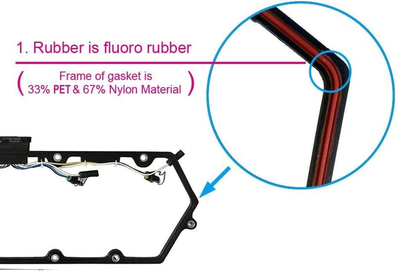 LIYAauto LIYA Diesel Valve Cover Gasket Set for Ford Powerstroke 7.3L (1998-2003) - Image 3