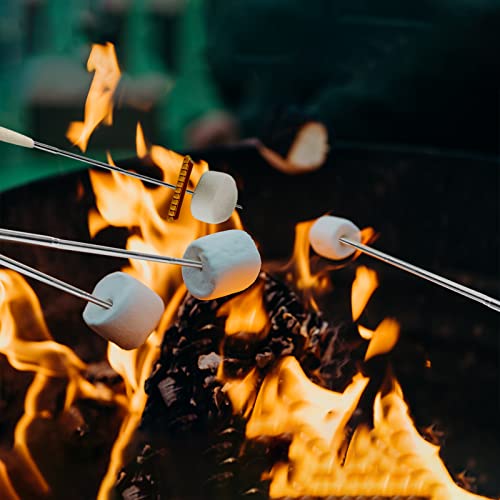 Atigrado Telescopic Smores Sticks, Set of 4-32 Inch Extendable Marshmallow Roasting Sticks for Fire Pit, Camping & Bonfires - Retractable Skewers for S'mores & Hot Dogs - Image 4