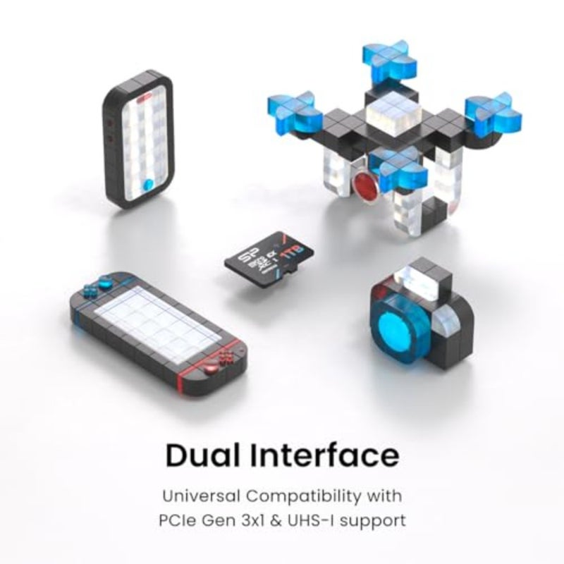 بطاقة SP Silicon Power 512GB Hypera microSDXC™ Express تصل سرعتها إلى 880/700 ميجابايت/ثانية، متوافقة مع بطاقة MicroSD من Nintendo Switch 2 مع محول، U3، A1، V30 لبطاقة MicroSD Express للفيديو بدقة 4K UHD - Image 4