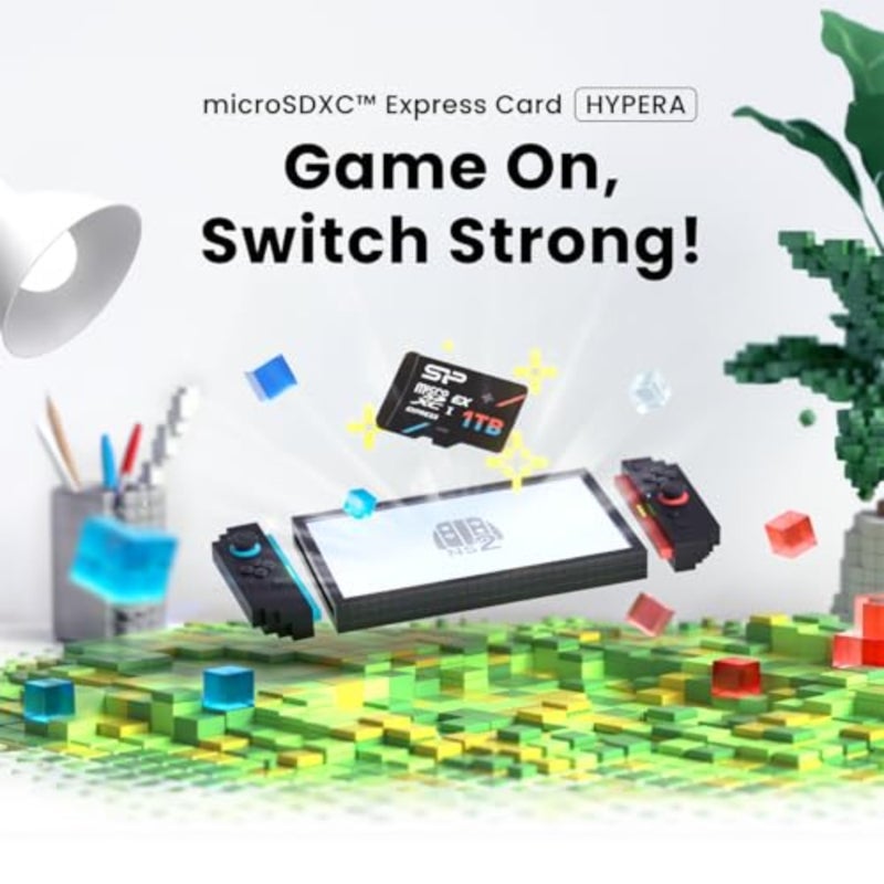 بطاقة SP Silicon Power 512GB Hypera microSDXC™ Express تصل سرعتها إلى 880/700 ميجابايت/ثانية، متوافقة مع بطاقة MicroSD من Nintendo Switch 2 مع محول، U3، A1، V30 لبطاقة MicroSD Express للفيديو بدقة 4K UHD - Image 2